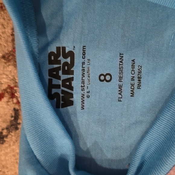 STAR WARS THE MANDALORIAN BOYS 3 PIECE SHORTS PAJAMA SET SIZE 8 - Picture 9 of 12